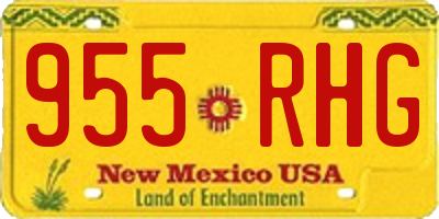 NM license plate 955RHG