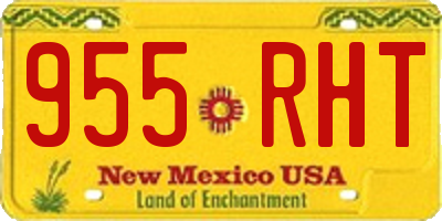 NM license plate 955RHT