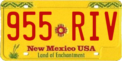 NM license plate 955RIV