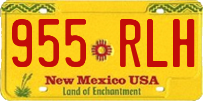 NM license plate 955RLH