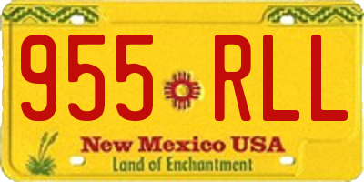 NM license plate 955RLL