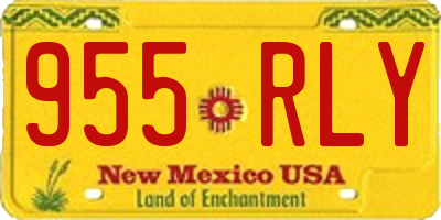 NM license plate 955RLY