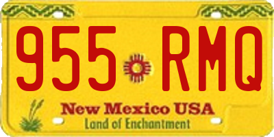 NM license plate 955RMQ