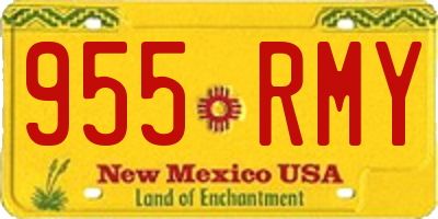 NM license plate 955RMY