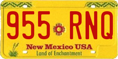 NM license plate 955RNQ