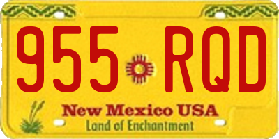 NM license plate 955RQD