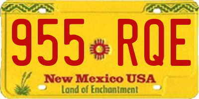 NM license plate 955RQE