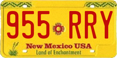 NM license plate 955RRY