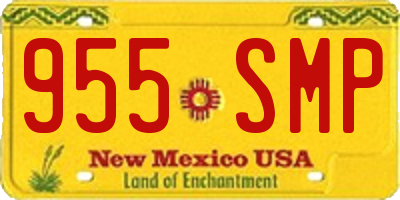 NM license plate 955SMP
