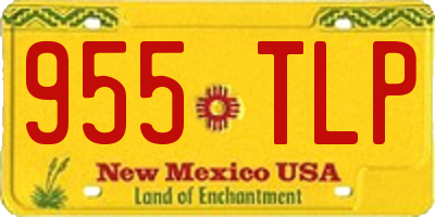 NM license plate 955TLP