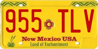 NM license plate 955TLV