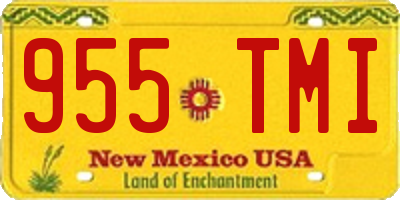 NM license plate 955TMI