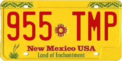 NM license plate 955TMP