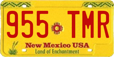 NM license plate 955TMR