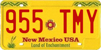 NM license plate 955TMY