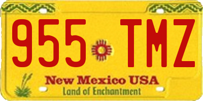 NM license plate 955TMZ