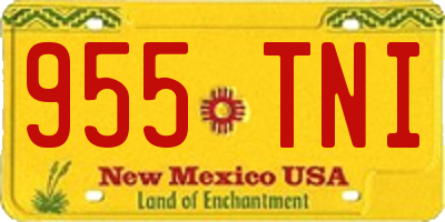 NM license plate 955TNI