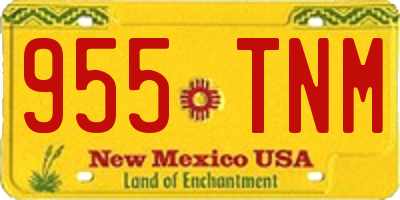 NM license plate 955TNM