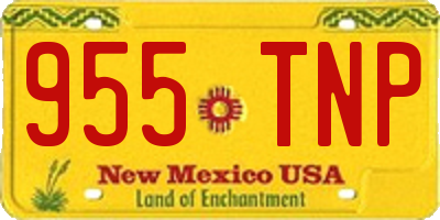NM license plate 955TNP