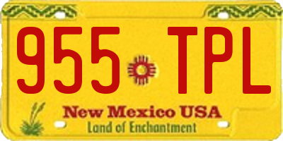 NM license plate 955TPL