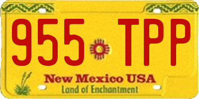 NM license plate 955TPP