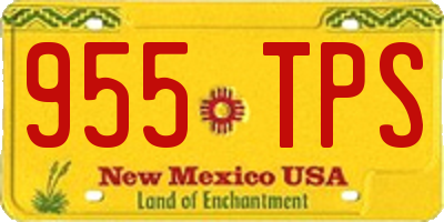 NM license plate 955TPS