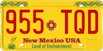 NM license plate 955TQD