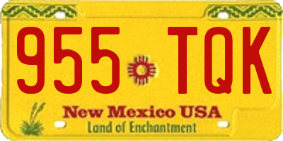 NM license plate 955TQK