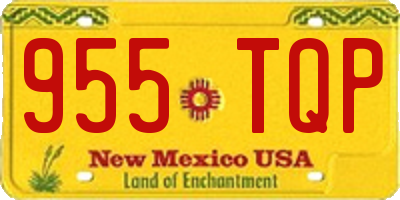 NM license plate 955TQP