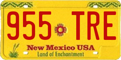 NM license plate 955TRE