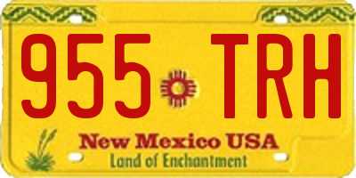NM license plate 955TRH