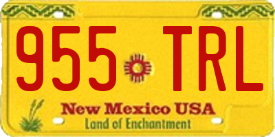 NM license plate 955TRL
