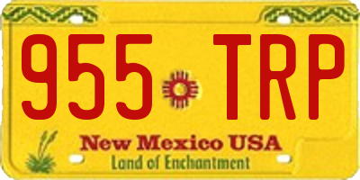 NM license plate 955TRP