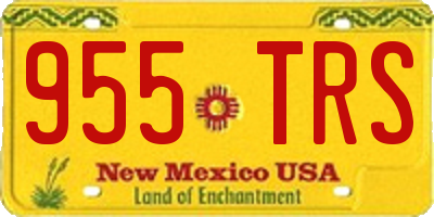 NM license plate 955TRS