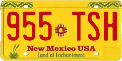NM license plate 955TSH