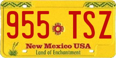NM license plate 955TSZ