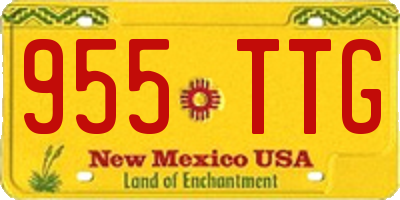 NM license plate 955TTG