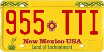 NM license plate 955TTI