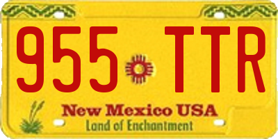 NM license plate 955TTR