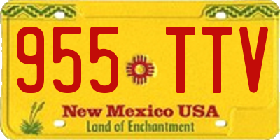NM license plate 955TTV
