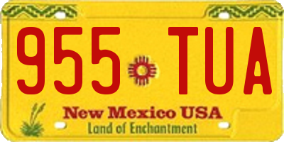 NM license plate 955TUA