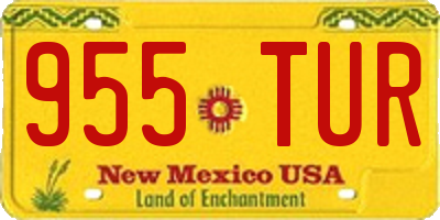 NM license plate 955TUR