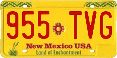 NM license plate 955TVG