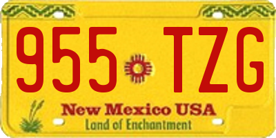 NM license plate 955TZG