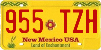 NM license plate 955TZH