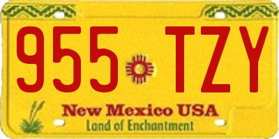 NM license plate 955TZY
