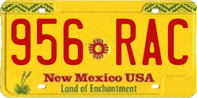 NM license plate 956RAC