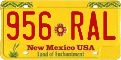 NM license plate 956RAL