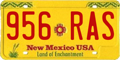 NM license plate 956RAS