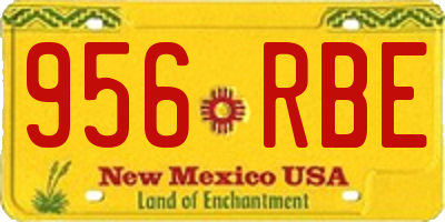NM license plate 956RBE